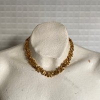 Vintage 80s retro classical design gold chain necklace レトロ ヴィンテージ クラシカル デザイン ゴールド チェーンネックレス | Vintage.City 빈티지숍, 빈티지 코디 정보