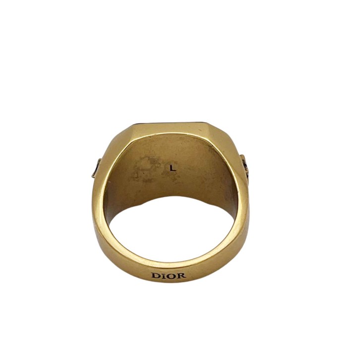 Christian Dior クリスチャンディオール 印台リング 指輪 CDロゴ ゴールド Lサイズ(約14号くらい) | Vintage.City 古着屋、古着コーデ情報を発信
