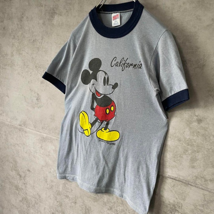 usa製 SOFEE SHIRTS Disney mickey ringer T-shirt size S 配送B ディズニー　ミッキーデザイン　リンガーTシャツ | Vintage.City 빈티지숍, 빈티지 코디 정보