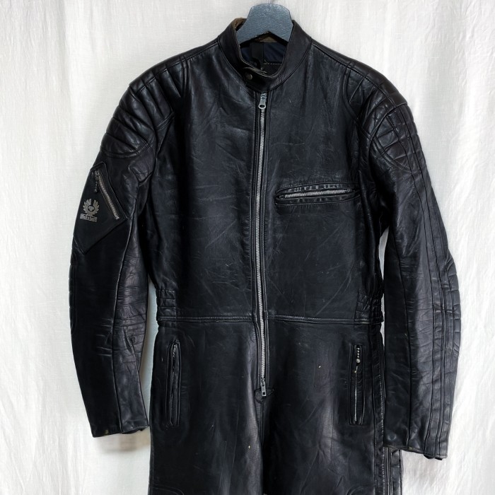 貴重 ベルスタッフ レザー レーシングスーツ ブラック ツナギ ライダースジャケット パンツ | Vintage.City 古着屋、古着コーデ情報を発信