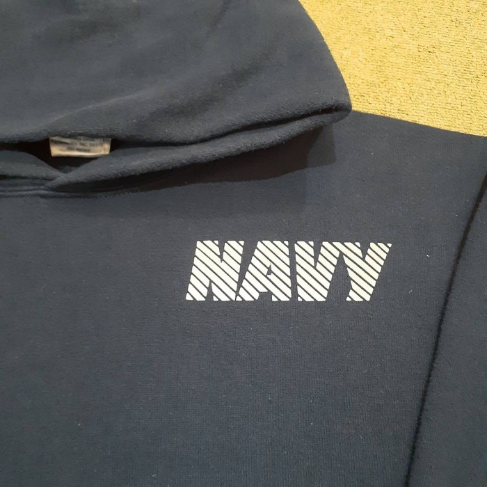 90s U.S.NAVY SOFFE print sweat parka(made in USA) | Vintage.City 古着屋、古着コーデ情報を発信