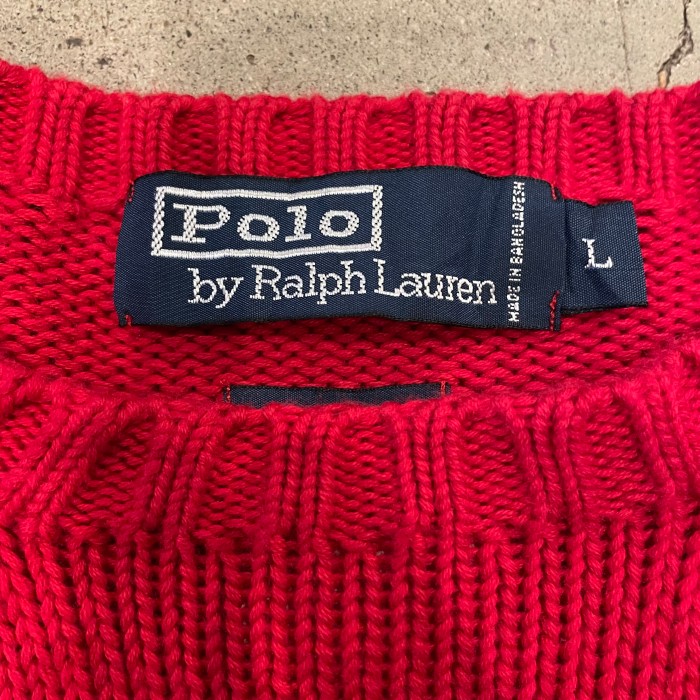 Polo Ralph Lauren one point cotton knit | Vintage.City 빈티지숍, 빈티지 코디 정보