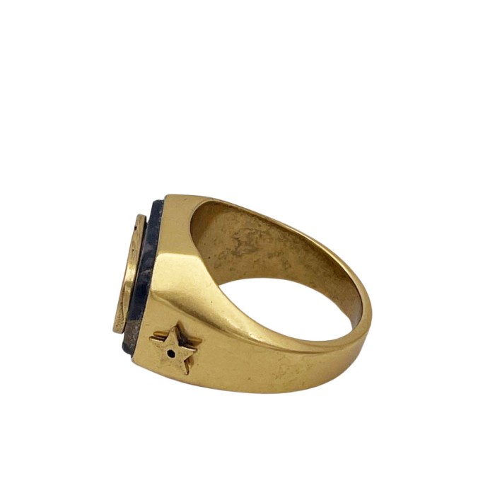Christian Dior クリスチャンディオール 印台リング 指輪 CDロゴ ゴールド Lサイズ(約14号くらい) | Vintage.City 古着屋、古着コーデ情報を発信