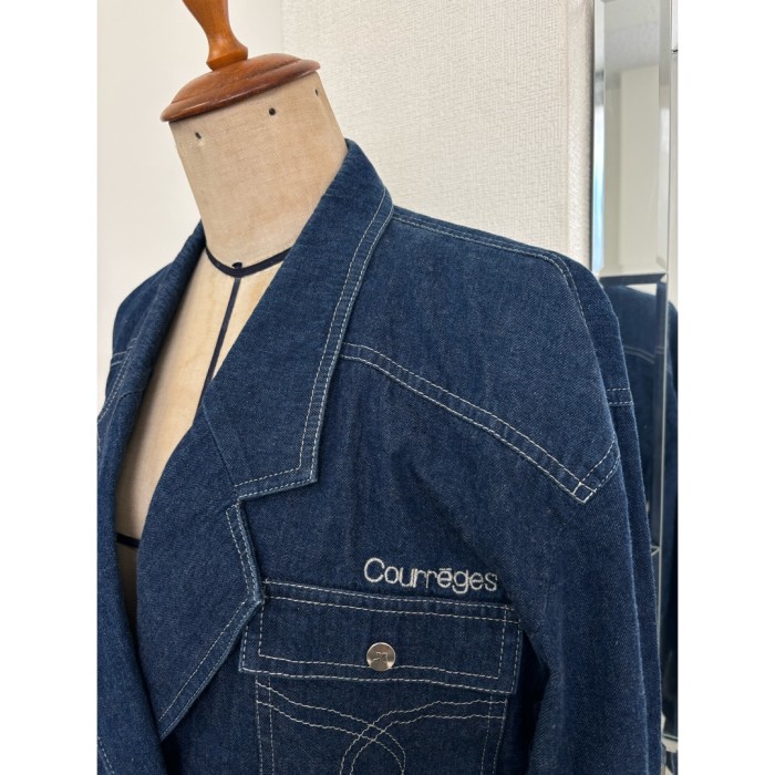クレージュ ジャケット ロゴ刺繍 デニム M #342 | Vintage.City 古着屋、古着コーデ情報を発信
