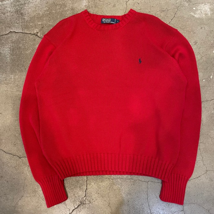 Polo Ralph Lauren one point cotton knit | Vintage.City 古着屋、古着コーデ情報を発信