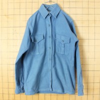 60s USA製 LLBean コットン シャモアクロス シャツ ブルー レディースSM相当 長袖 アメリカ古着 | Vintage.City 古着屋、古着コーデ情報を発信