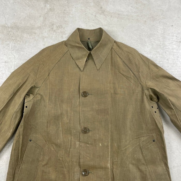 44年製 40年代 U.S.ARMY 米軍実品 レインコート ラバーコート ステンカラーコート SMALL メンズL相当 | Vintage.City 古着屋、古着コーデ情報を発信