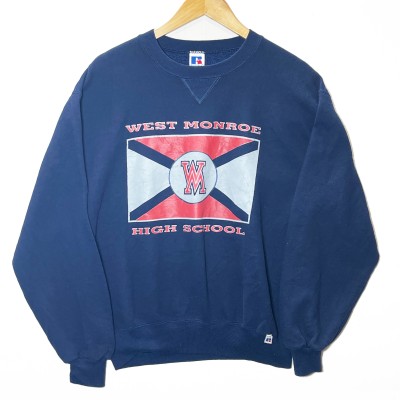 1980's RUSSELL ATHLETIC WEST　MONROE　HIGH　SCHOOL プリントスウェット 紺 ラッセルアスレチック | Vintage.City Vintage Shops, Vintage Fashion Trends