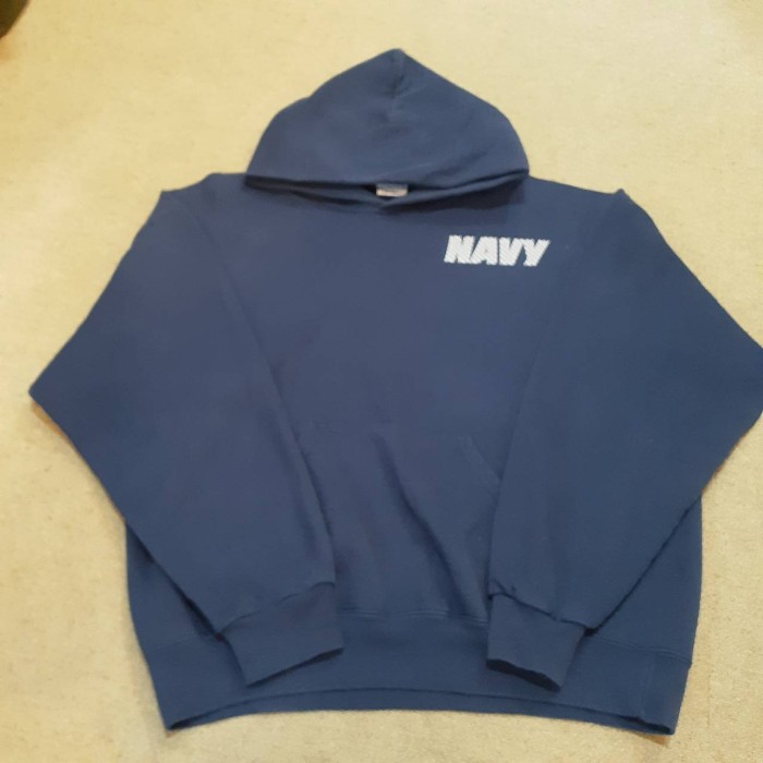 90s U.S.NAVY SOFFE print sweat parka(made in USA) | Vintage.City 古着屋、古着コーデ情報を発信