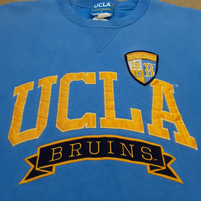 90s UCLA college embroidery sweat(made in USA) | Vintage.City 古着屋、古着コーデ情報を発信