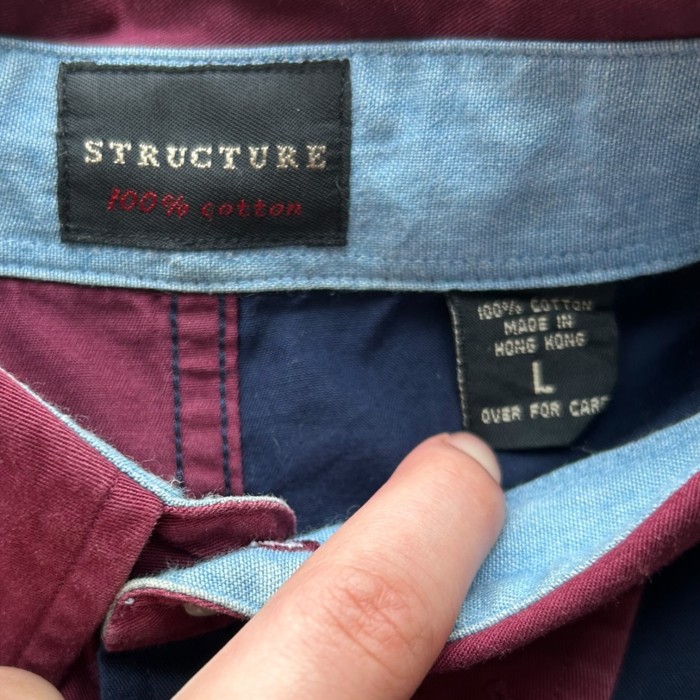 STRUCTURE Crazy-Pattern L/S Shirt | Vintage.City 古着屋、古着コーデ情報を発信