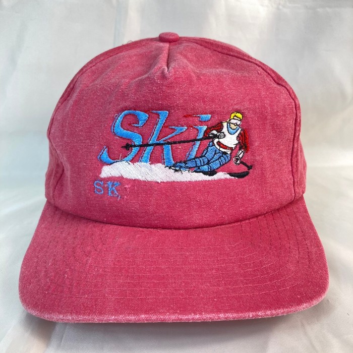 80s-90s レトロ SKI フェードカラー 刺繍ロゴ 5パネル キャップ | Vintage.City 古着屋、古着コーデ情報を発信