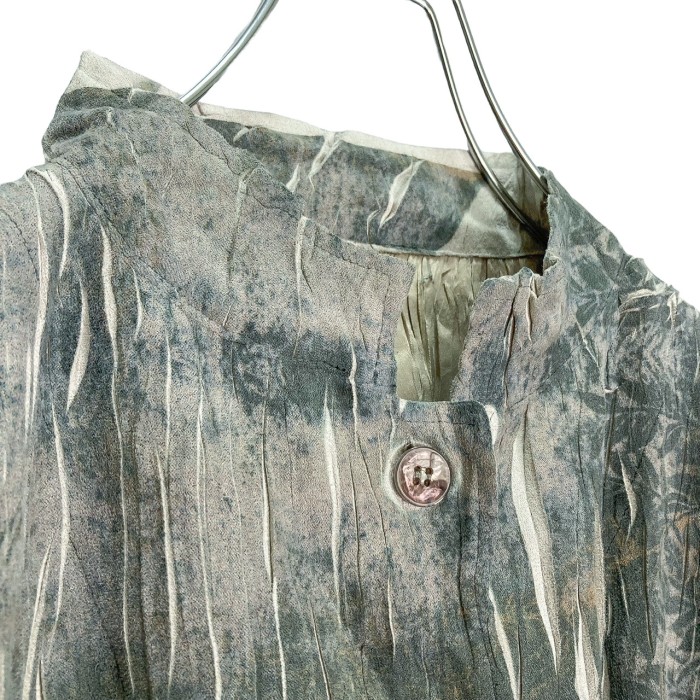 90-00s Euro vintage pleats design printed jacket | Vintage.City 古着屋、古着コーデ情報を発信