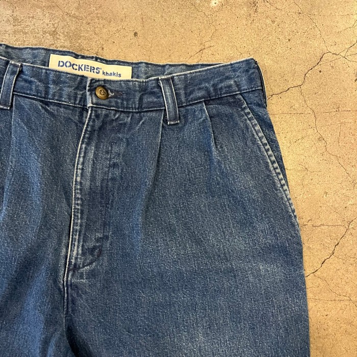 DOCKERS denim slacks pants | Vintage.City 古着屋、古着コーデ情報を発信