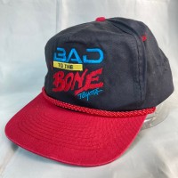 90s BAD TO THE BONE 2トーン 刺繍ロゴ 5パネル キャップ | Vintage.City 古着屋、古着コーデ情報を発信