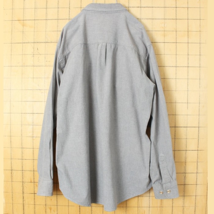 90s 00s USA WEARGUARD ワーク シャツ グレー メンズL 長袖 アメリカ古着 | Vintage.City 古着屋、古着コーデ情報を発信