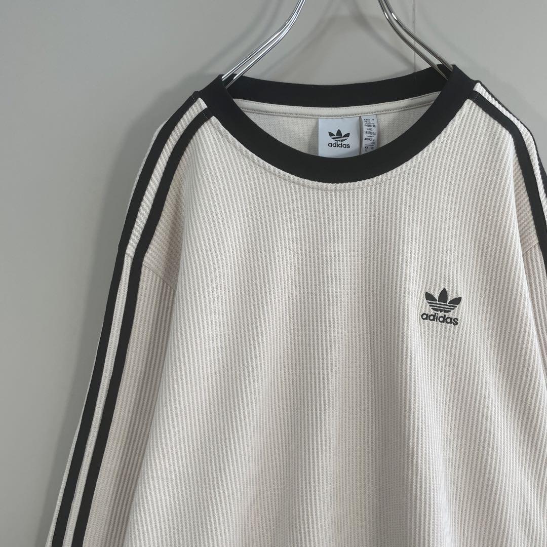 adidas waffle sweatshirt size XL,2XL 配送C アディダス ワッフル 