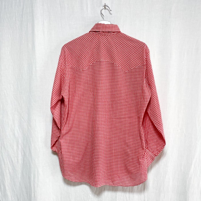 70s LEVI’S リーバイス ギンガムチェック ウエスタンシャツ 16 1/2 長袖 | Vintage.City 古着屋、古着コーデ情報を発信
