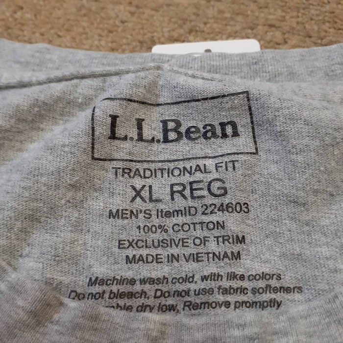 L.L.Bean long sleeve plain t-sh | Vintage.City 빈티지숍, 빈티지 코디 정보