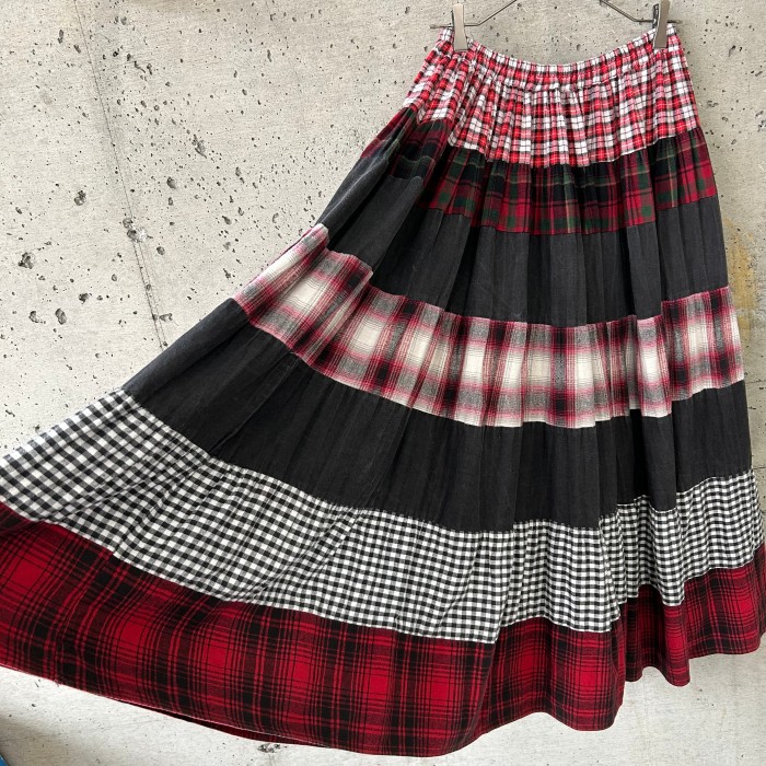 Check skirt | Vintage.City 빈티지숍, 빈티지 코디 정보