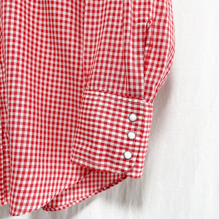 70s LEVI’S リーバイス ギンガムチェック ウエスタンシャツ 16 1/2 長袖 | Vintage.City 古着屋、古着コーデ情報を発信