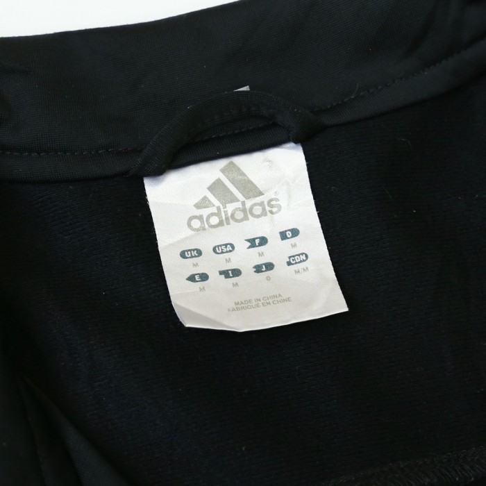 adidas アディダス ジャージ トラックジャケット ブルゾン スポーツ ジップアップ ロゴ ブラック Mサイズ 古着【UR-0322】 | Vintage.City 古着屋、古着コーデ情報を発信