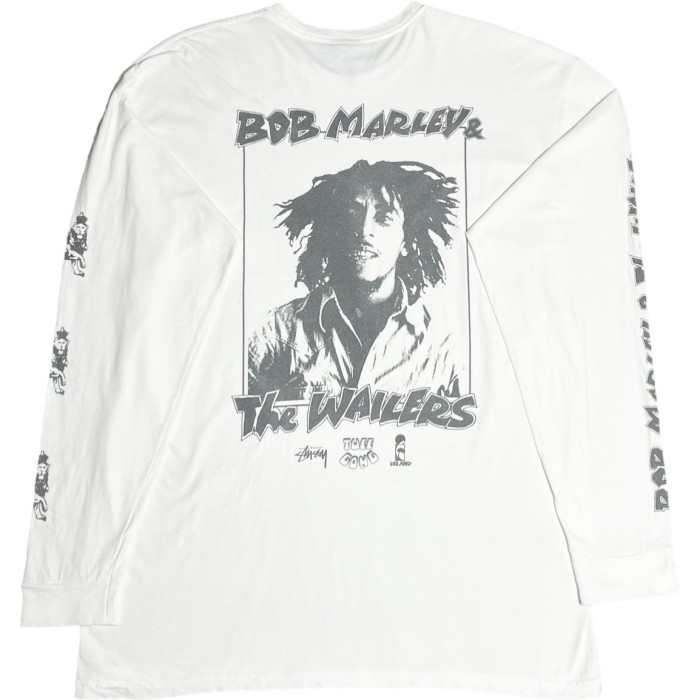 MADE IN MEXICO製 Stussy × Bob Marley コラボ長袖プリントTシャツ ホワイト XLサイズ | Vintage.City 古着屋、古着コーデ情報を発信