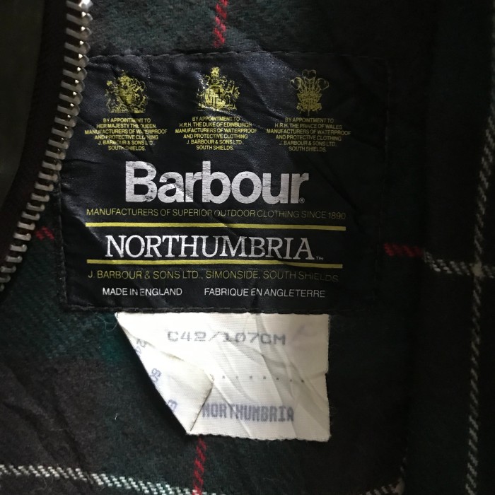 英国製 90s Barbour NORTHUMBRIA バブアー ノーザンブリア ヴィンテージ C42 オイルドジャケット コート 3クレスト 3クラウン 80s L | Vintage.City 빈티지숍, 빈티지 코디 정보