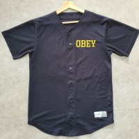 obey オベイベースボールシャツbaseball shirt 黒ストリート古着 | Vintage.City 빈티지숍, 빈티지 코디 정보