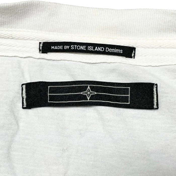 STONE ISLAND ロゴプリント半袖クルーネックTシャツ ホワイト Lサイズ | Vintage.City 빈티지숍, 빈티지 코디 정보
