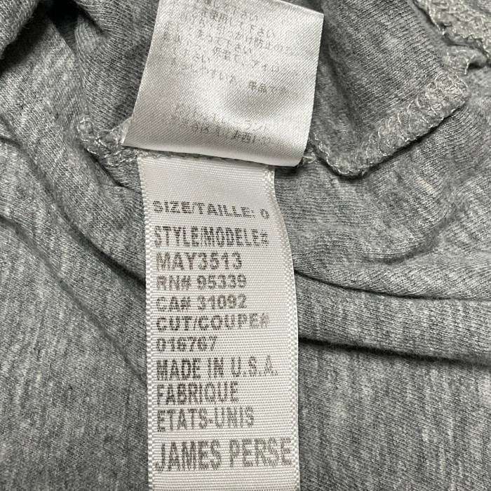 【TOMORROWLAND取り扱い】MADE IN USA製 STANDARD JAMES PERSE 長袖ラグランTシャツ グレー×ブロンド 0/Sサイズ | Vintage.City 古着屋、古着コーデ情報を発信