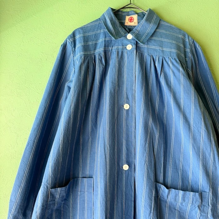 60s スウェーデン軍 ストライプ ホスピタルコート | Vintage.City 古着屋、古着コーデ情報を発信