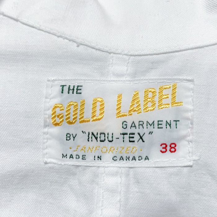 良品 60s GOLD LABEL コットン ワークコート 38 カナダ製 ホワイト | Vintage.City 古着屋、古着コーデ情報を発信