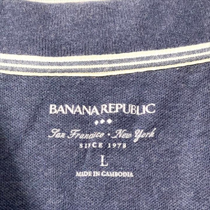 90s 古着 バナナリパブリック 半袖ポロシャツ ゆるダボ 刺繍ロゴ L | Vintage.City 古着屋、古着コーデ情報を発信
