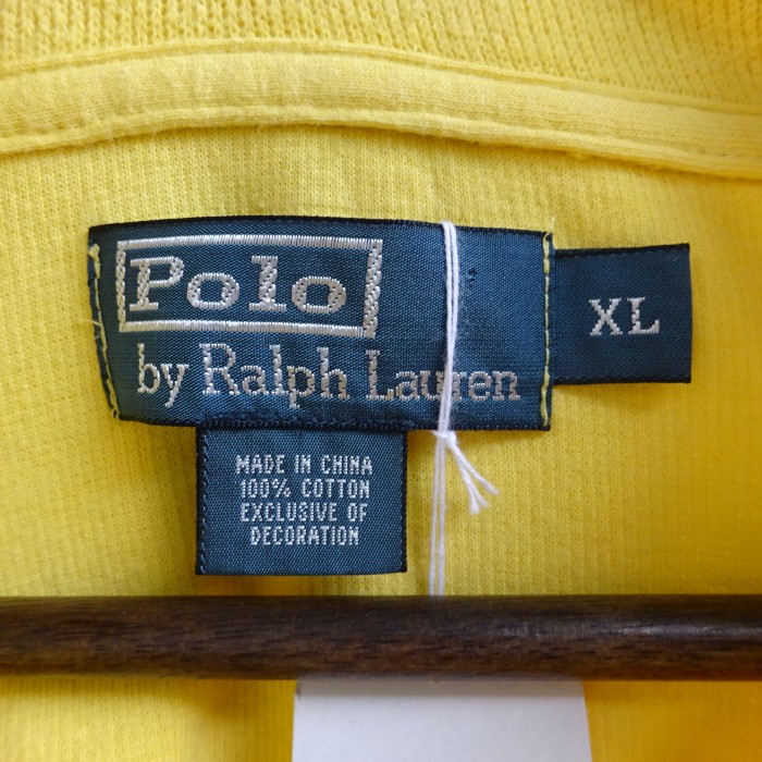 ラルフローレン ニット XL イエロー ハーフジップ ポイント刺繡 ロング丈 黄 9956 | Vintage.City 古着屋、古着コーデ情報を発信