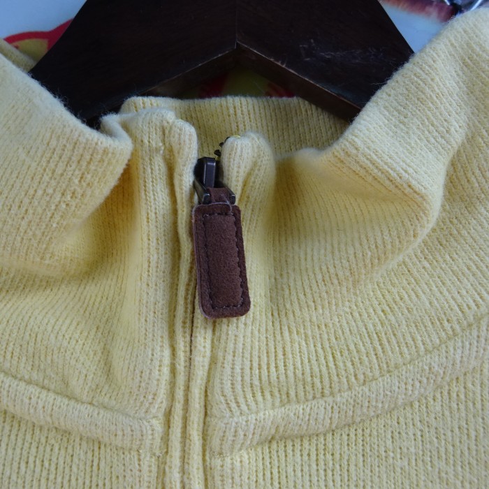 ラルフローレン ニット XL イエロー ハーフジップ ポイント刺繡 ロング丈 黄 9956 | Vintage.City 古着屋、古着コーデ情報を発信
