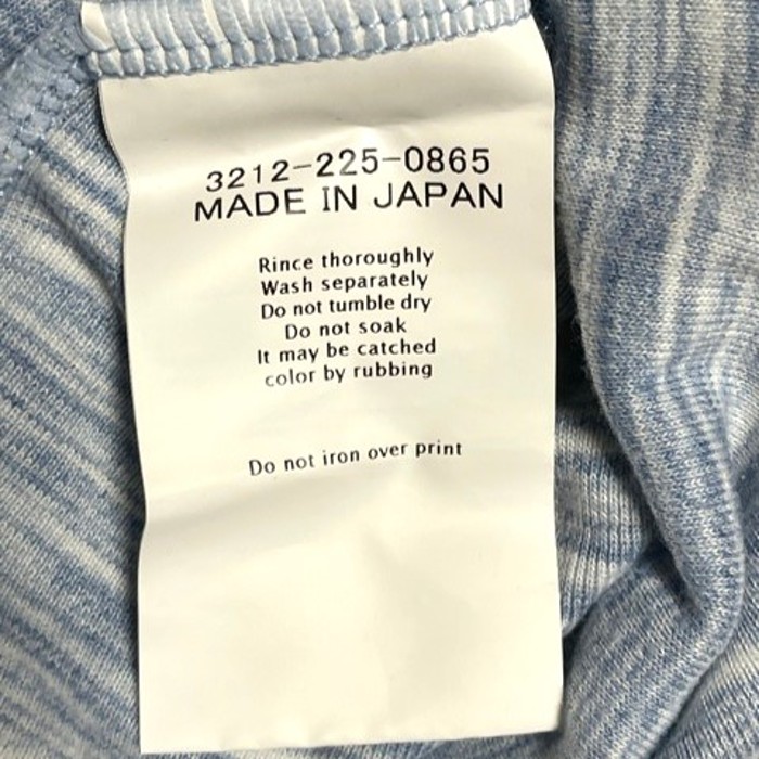 MADE IN JAPAN製 GREEN LABEL RELAXING マーブル調長袖VネックTシャツ ライトブルー Mサイズ | Vintage.City 古着屋、古着コーデ情報を発信