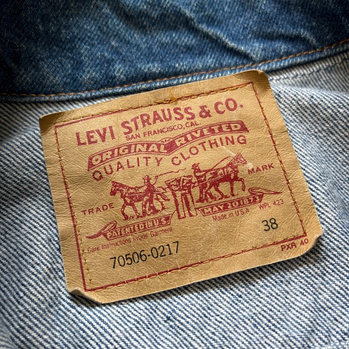 90s Levi's Denim Trucker Jacket 70506 0217 Size38 | Vintage.City 古着屋、古着コーデ情報を発信