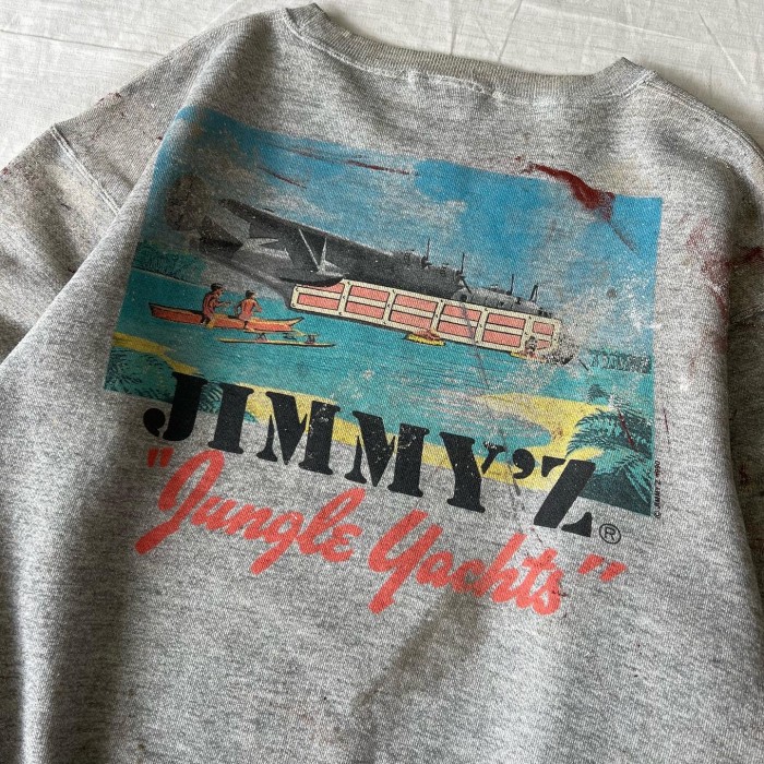 90’s JIMMY’Z/ジミーズ アートピースボロスウェット ペンキ スケーター サーフ fc-1789 | Vintage.City 빈티지숍, 빈티지 코디 정보