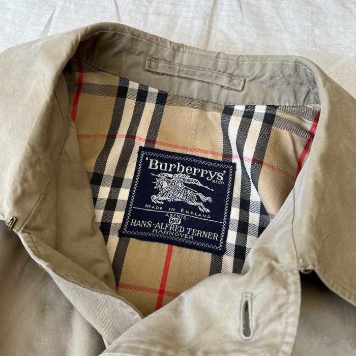80’s Burberry’s/バーバリーズ 一枚袖 バルマカーンコート ステンカラーコート ロングコート ヴィンテージ fc-1790 | Vintage.City 古着屋、古着コーデ情報を発信