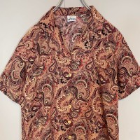 Vintage paisley design short sleeve shirt size M相当　配送C　アロハシャツ　ペイズリー　総柄デザイン | Vintage.City 古着屋、古着コーデ情報を発信