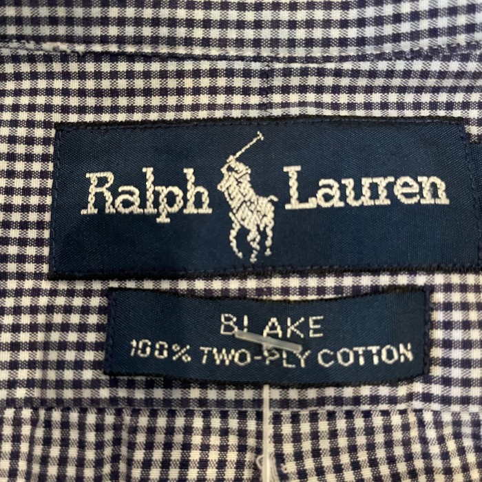 Ralph Lauren BLAKE gingham check shirt | Vintage.City 古着屋、古着コーデ情報を発信