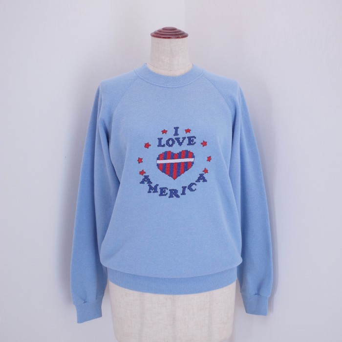 80-90s Embroidery sweat | Vintage.City 古着屋、古着コーデ情報を発信