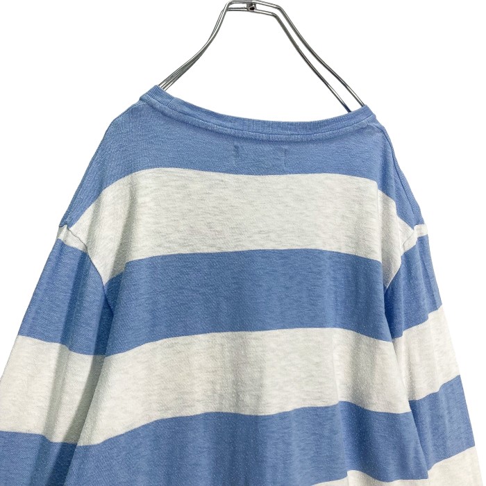 90s Polo by Ralph Lauren L/S wide border pocket T-SHIRT | Vintage.City 古着屋、古着コーデ情報を発信