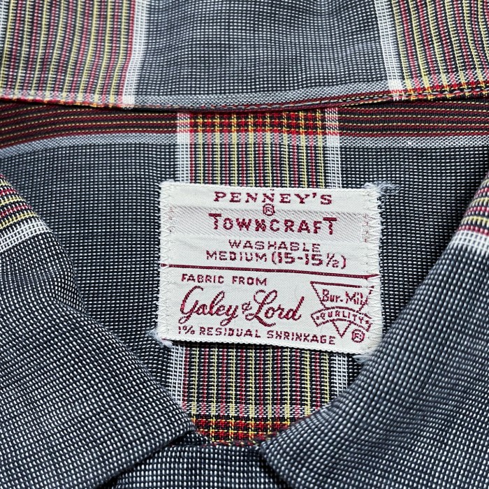 50s 60s PENNEYS TOWNCRAFT チェック柄 オープンカラーシャツ 15 15 1/2 | Vintage.City 빈티지숍, 빈티지 코디 정보