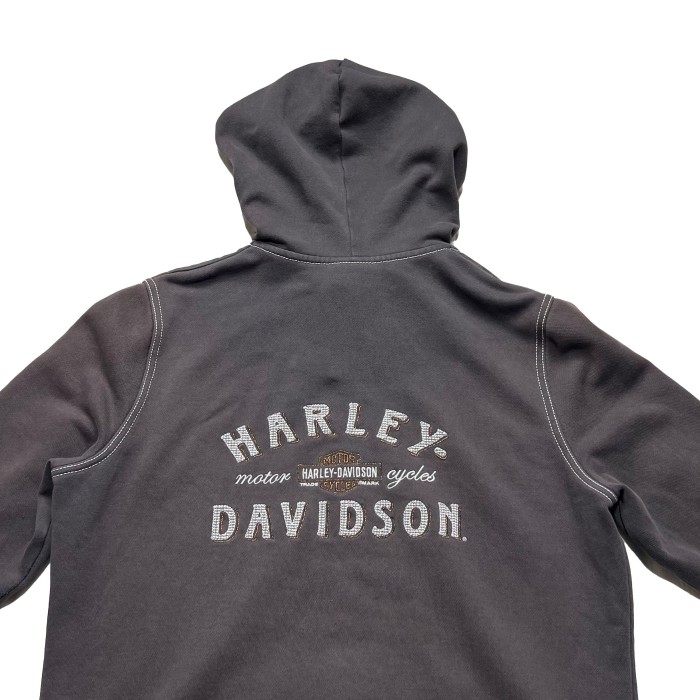 Harley Davidson グランジデザイン zip-upパーカー | Vintage.City 古着屋、古着コーデ情報を発信