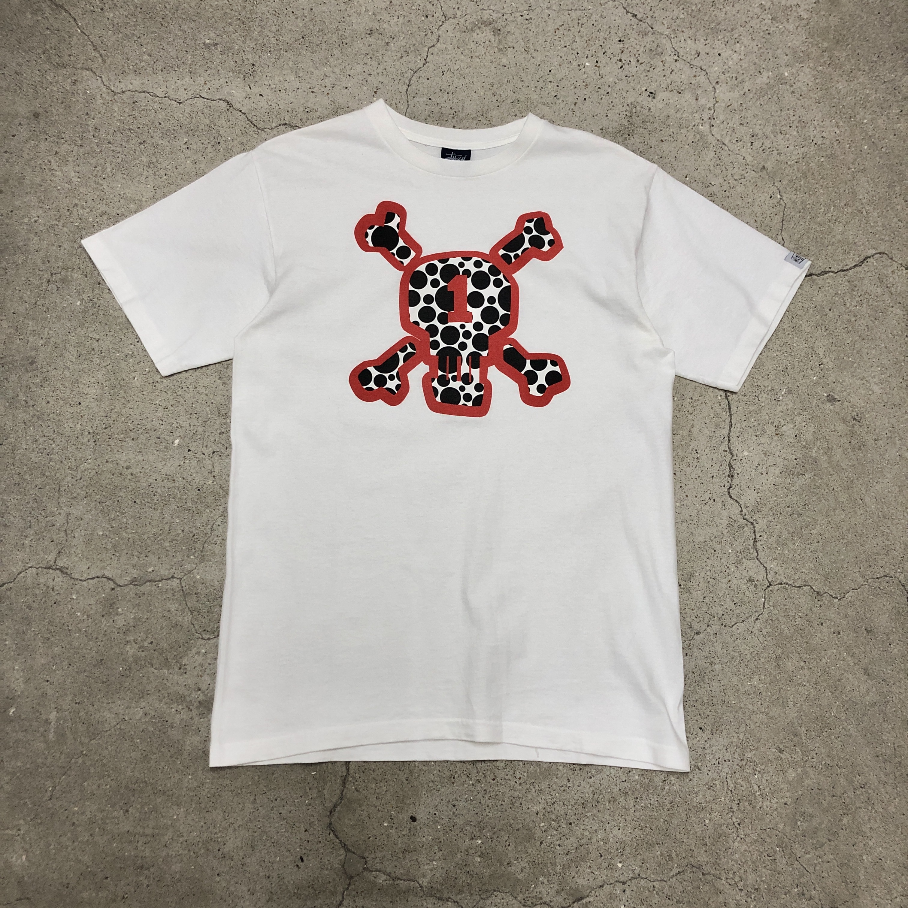 90s OLD STUSSY/SX250 print Tee/USA製/紺タグ/XL/バイクプリント/T 