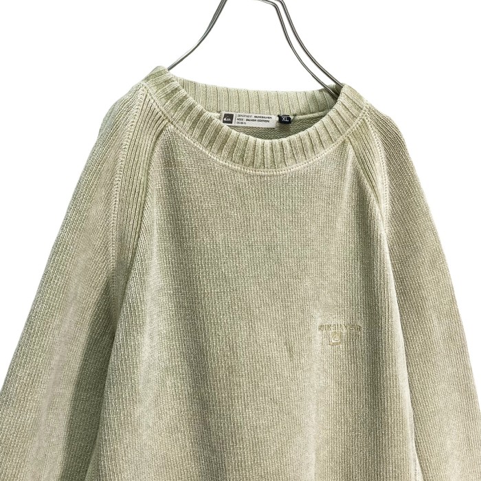 90s QUIKSILVER L/S switching design cotton sweater | Vintage.City 古着屋、古着コーデ情報を発信