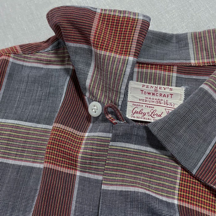 50s 60s PENNEYS TOWNCRAFT チェック柄 オープンカラーシャツ 15 15 1/2 | Vintage.City 古着屋、古着コーデ情報を発信