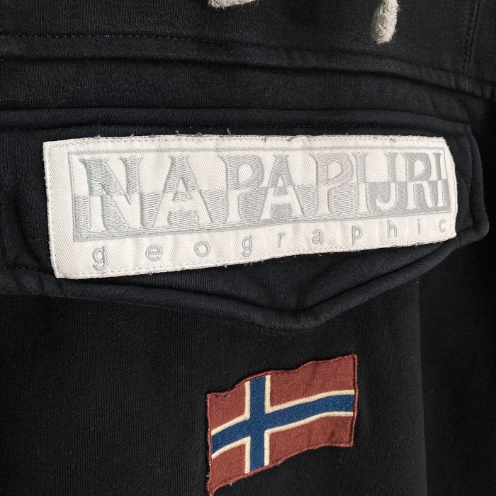 NAPAPIJRI L/S logo embroidered sweat hoodie | Vintage.City 古着屋、古着コーデ情報を発信